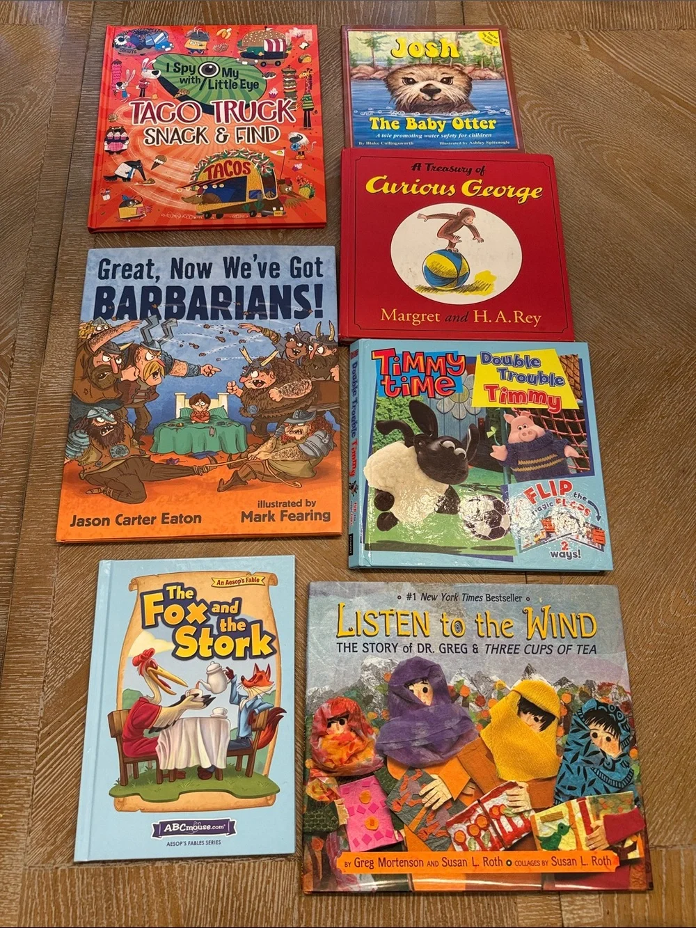 Children’s Picture Book Lot of 7 CURIOUS GEORGE Timmy Time Stories Bundle